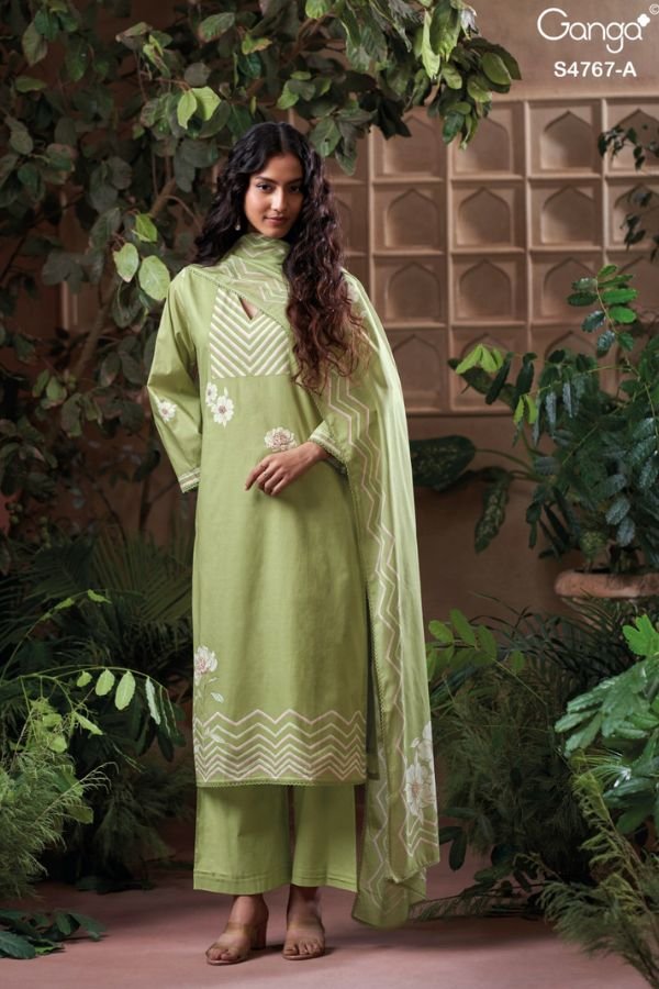 Ganga Fashion Direlia S4767 Premium Cotton Suit S4767-A