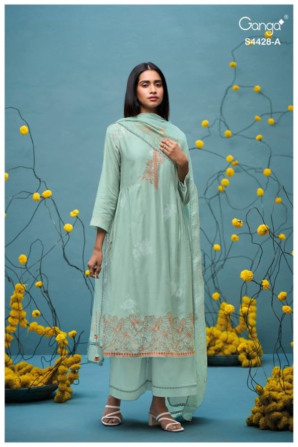 Ganga Fashion Dyavika S4428 Silk Ladies Suit S4428-A