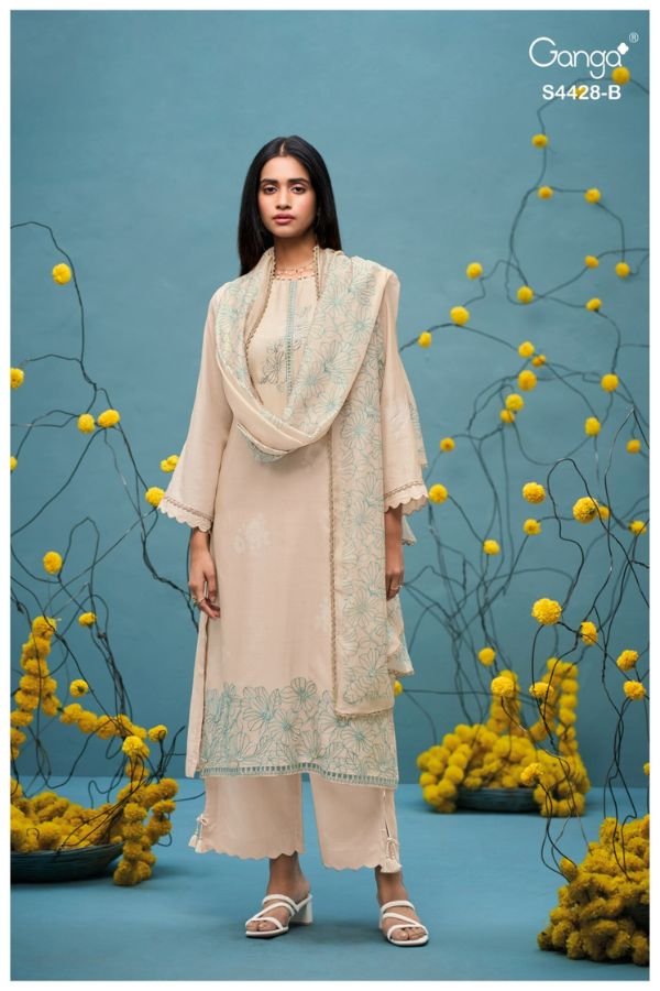 Ganga Fashion Dyavika S4428 Silk Ladies Suit S4428-B