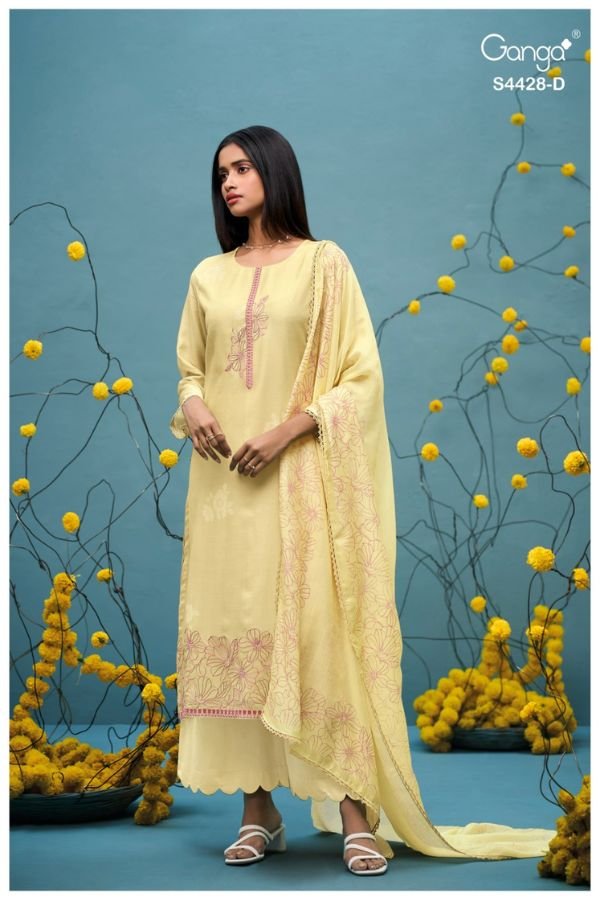 Ganga Fashion Dyavika S4428 Silk Ladies Suit S4428-D