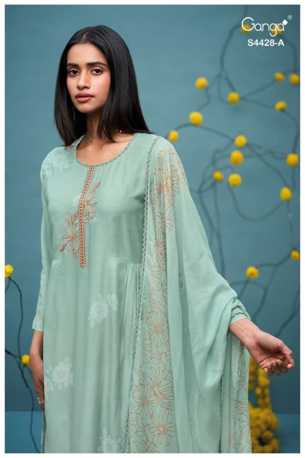 Ganga Fashion Dyavika S4428 Silk Ladies Suit S4428-A