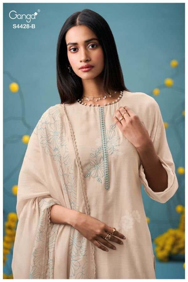 Ganga Fashion Dyavika S4428 Silk Ladies Suit S4428-B