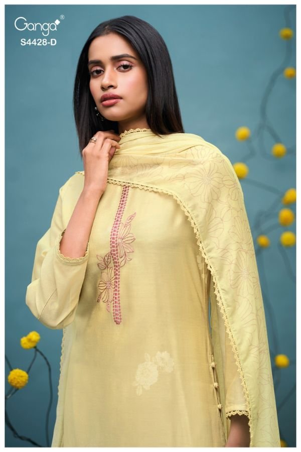 Ganga Fashion Dyavika S4428 Silk Ladies Suit S4428-D