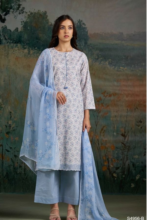 Ganga Fashion Eashita S4956 Premium Cotton Suit S4956-B