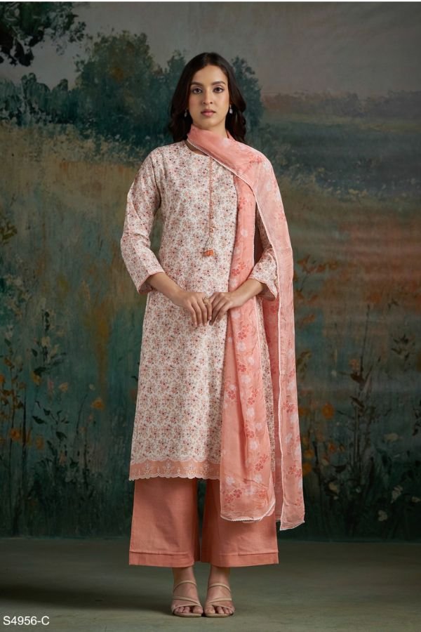 Ganga Fashion Eashita S4956 Premium Cotton Suit S4956-C