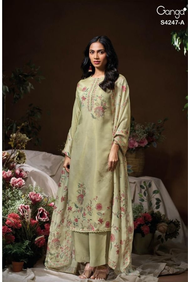 Ganga Fashion Elyna S4247 Silk Salwar Suit S4247-A