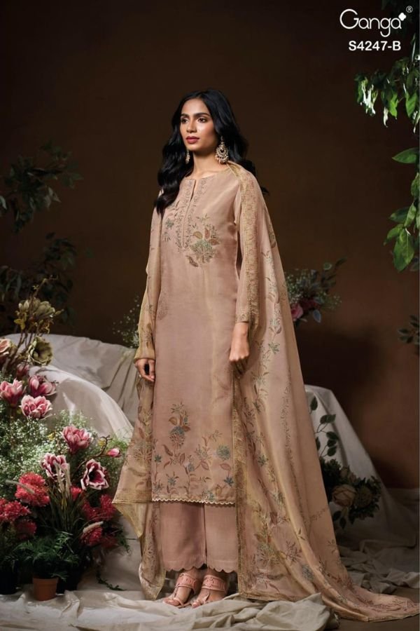 Ganga Fashion Elyna S4247 Silk Salwar Suit S4247-B