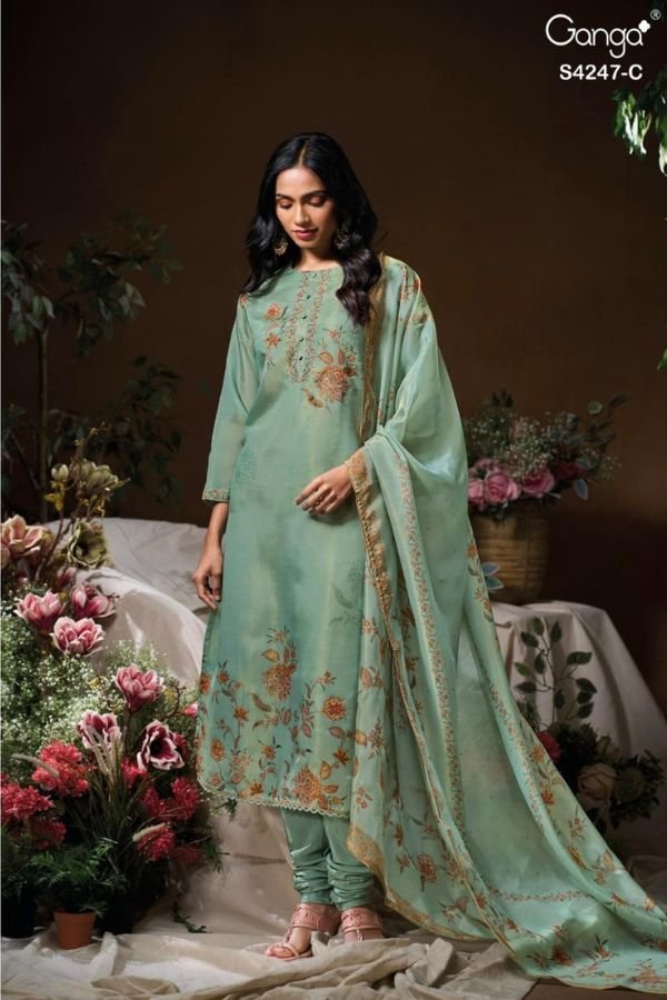 Ganga Fashion Elyna S4247 Silk Salwar Suit S4247-C