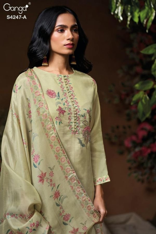 Ganga Fashion Elyna S4247 Silk Salwar Suit S4247-A