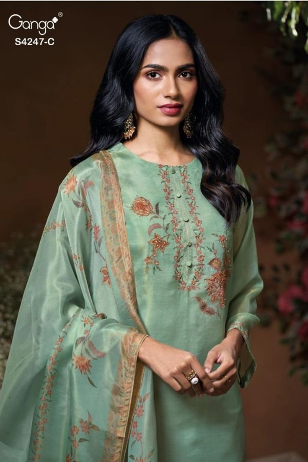 Ganga Fashion Elyna S4247 Silk Salwar Suit S4247-C