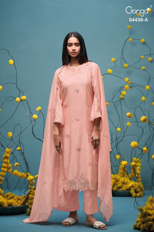 Ganga Fashion Farisha S4438 Silk Salwar Suit S4438-A