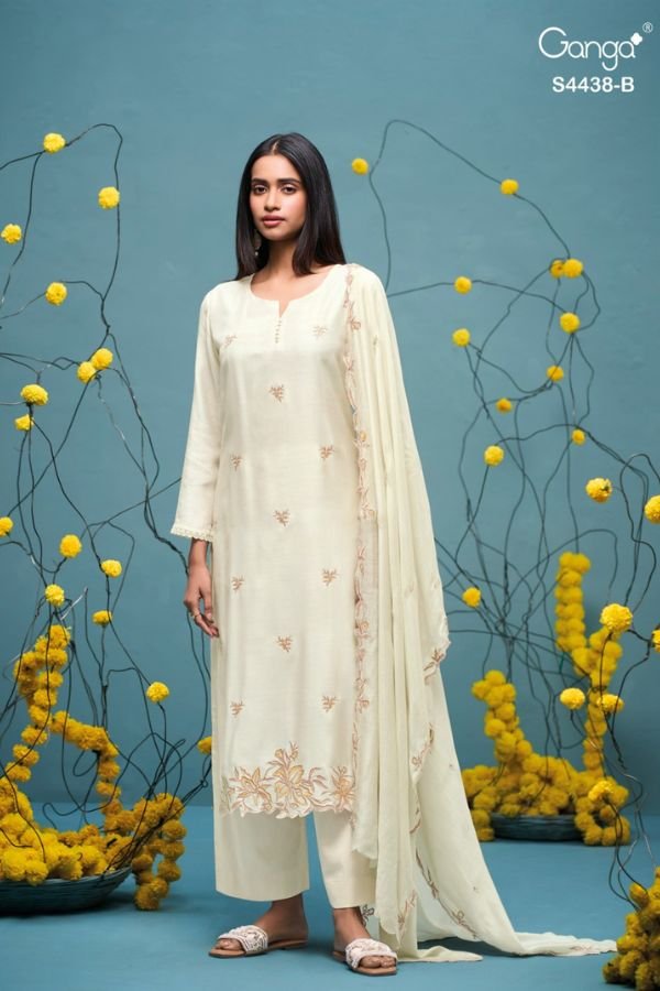 Ganga Fashion Farisha S4438 Silk Salwar Suit S4438-B