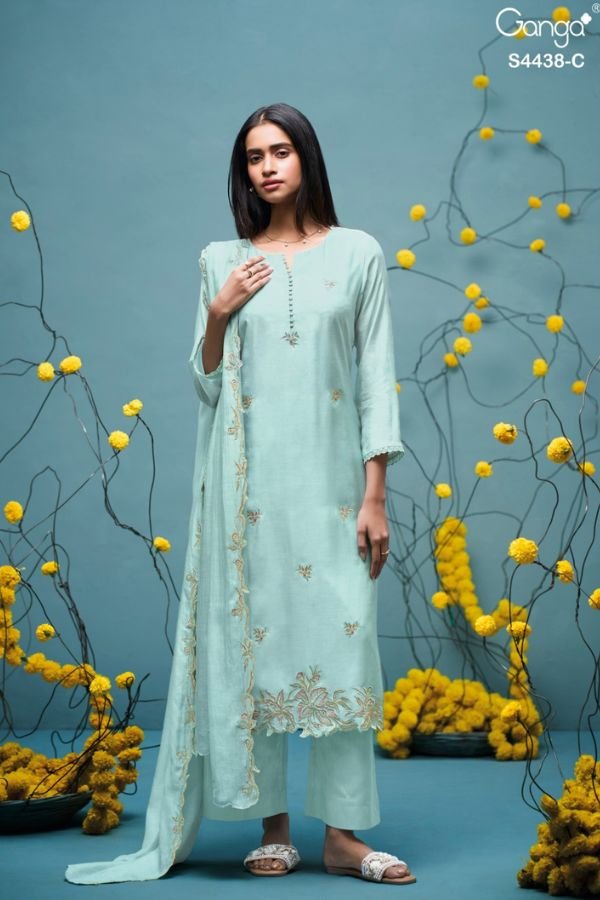 Ganga Fashion Farisha S4438 Silk Salwar Suit S4438-C