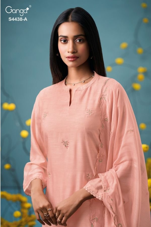Ganga Fashion Farisha S4438 Silk Salwar Suit S4438-A