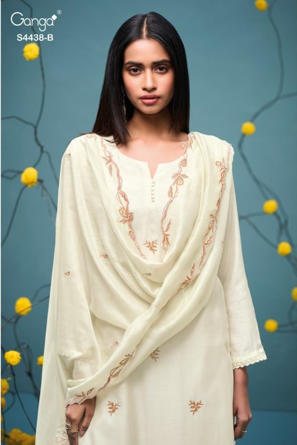Ganga Fashion Farisha S4438 Silk Salwar Suit S4438-B