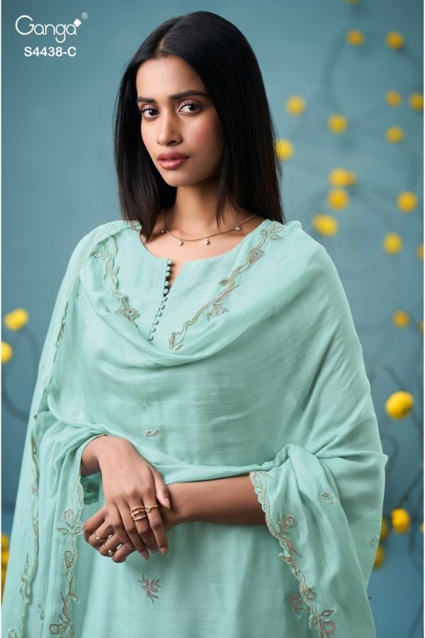 Ganga Fashion Farisha S4438 Silk Salwar Suit S4438-C