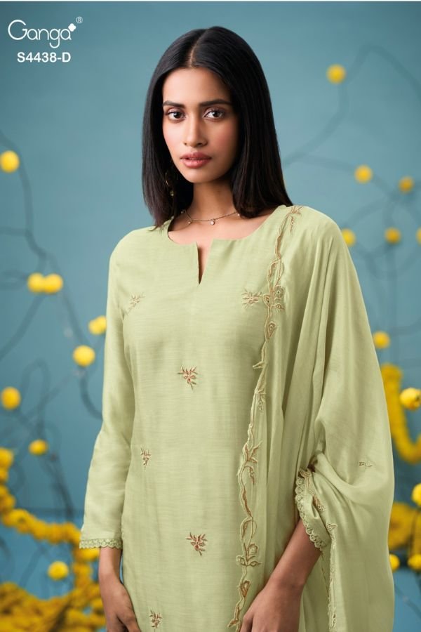 Ganga Fashion Farisha S4438 Silk Salwar Suit S4438-D