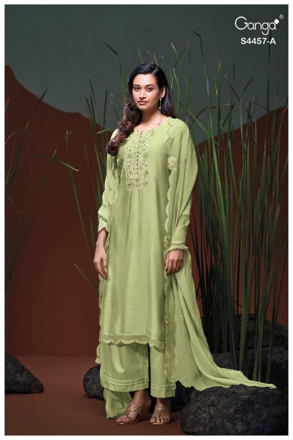 Ganga Fashion Grivika S4457 Silk Ladies Suit S4457-A