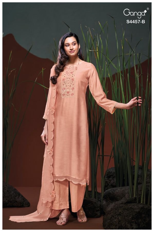 Ganga Fashion Grivika S4457 Silk Ladies Suit S4457-B
