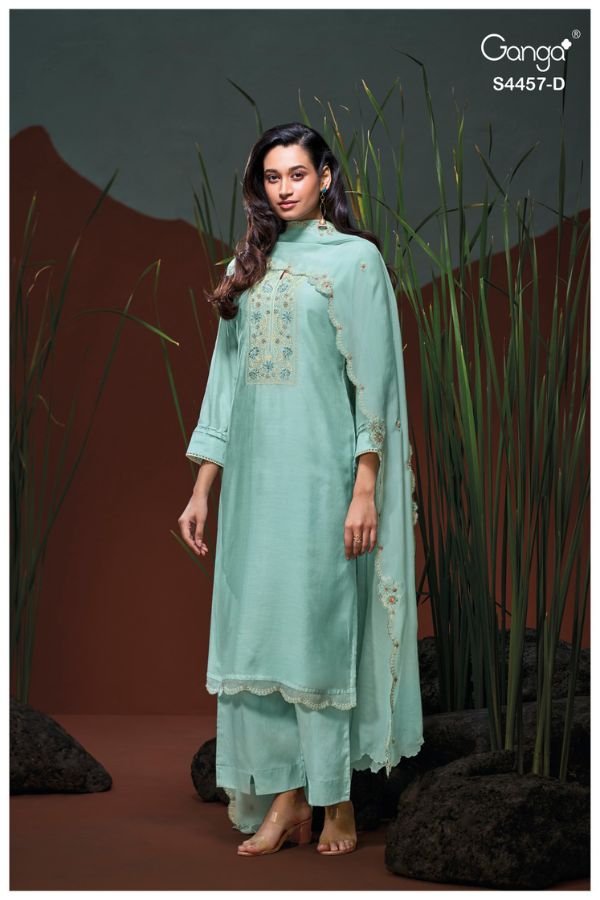 Ganga Fashion Grivika S4457 Silk Ladies Suit S4457-D