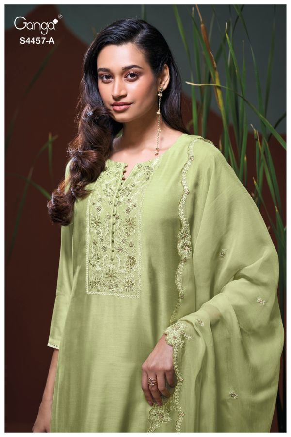 Ganga Fashion Grivika S4457 Silk Ladies Suit S4457-A