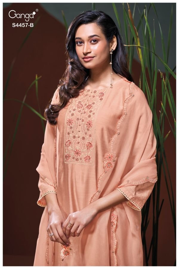 Ganga Fashion Grivika S4457 Silk Ladies Suit S4457-B