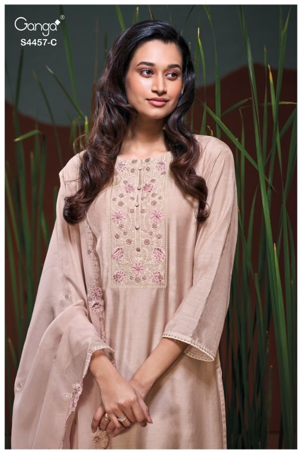 Ganga Fashion Grivika S4457 Silk Ladies Suit S4457-C