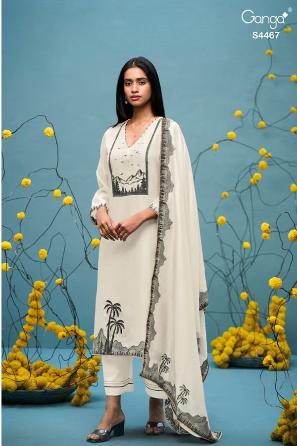Ganga Fashion Helina S4467 Silk Ladies Suit S4467