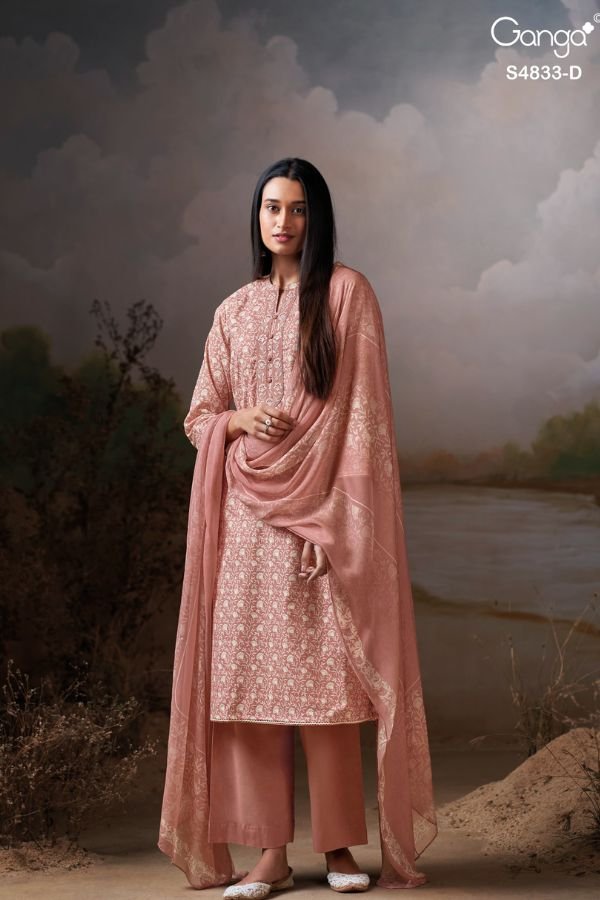 Ganga Fashion Ilyndra S4833 Premium Cotton Suit S4833-D