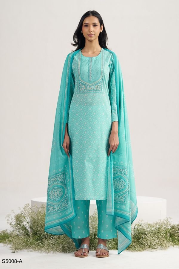 Ganga Fashion Indratha S5008 Premium Cotton Suit S5008-A