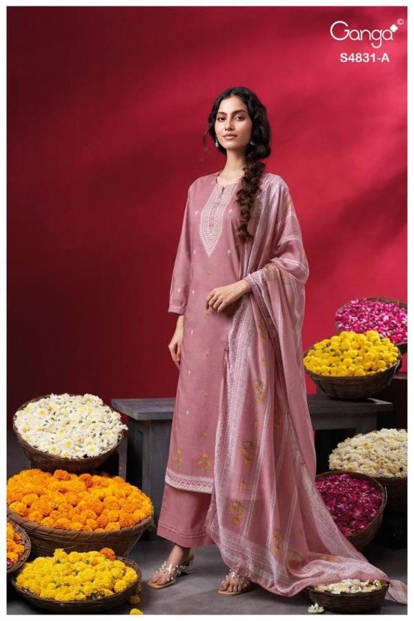 Ganga Fashion Iramika S4831 Premium Cotton Suit S4831-A