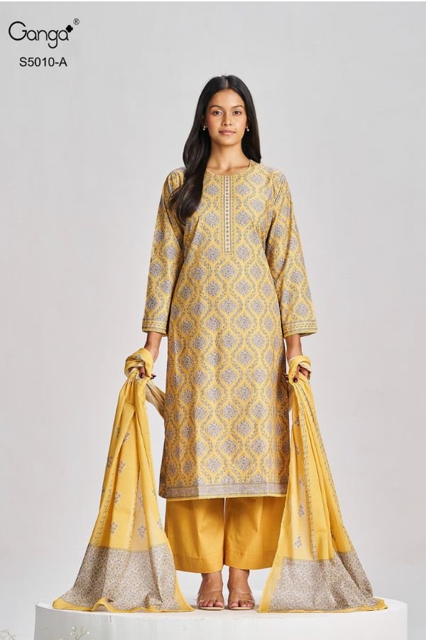 Ganga Fashion Jagriti S5010 Premium Cotton Suit S5010-A