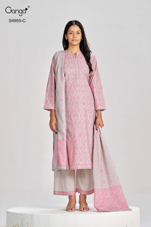 Ganga Fashion Jagriti S5010 Premium Cotton Suit S5010-C