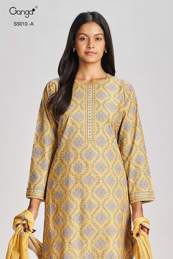 Ganga Fashion Jagriti S5010 Premium Cotton Suit S5010-A
