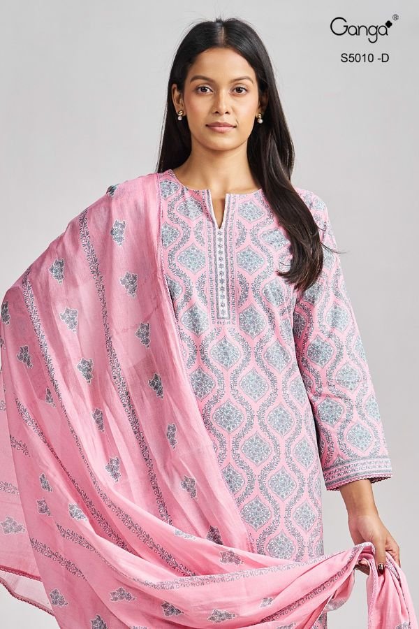 Ganga Fashion Jagriti S5010 Premium Cotton Suit S5010-D