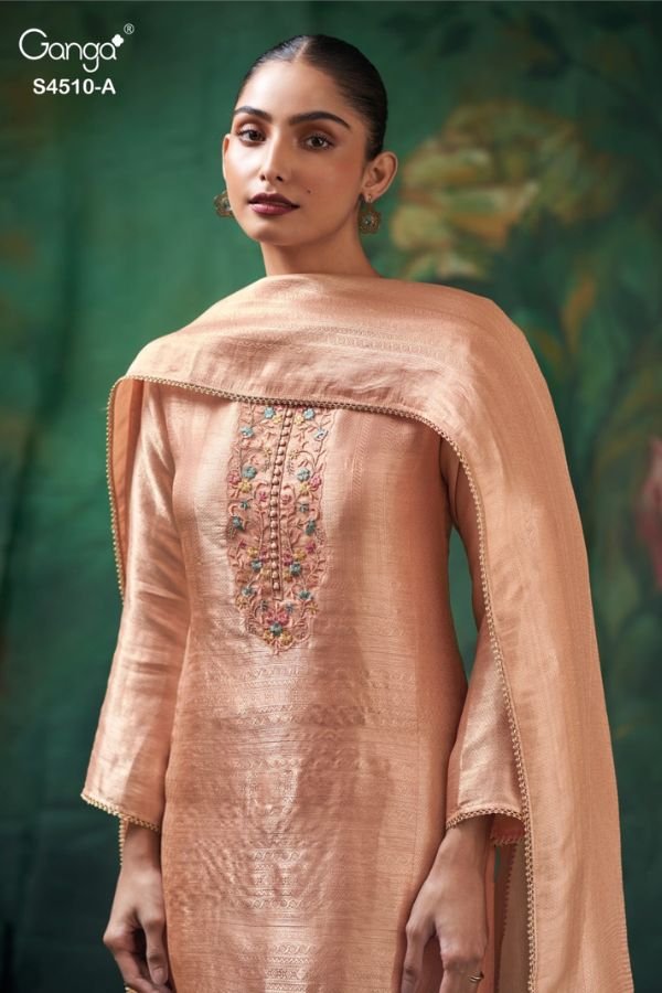 Ganga Fashion Jeyra S4510 Silk Ladies Suit S4510-A