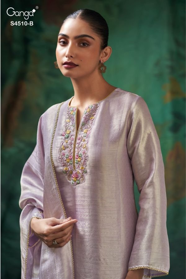 Ganga Fashion Jeyra S4510 Silk Ladies Suit S4510-B