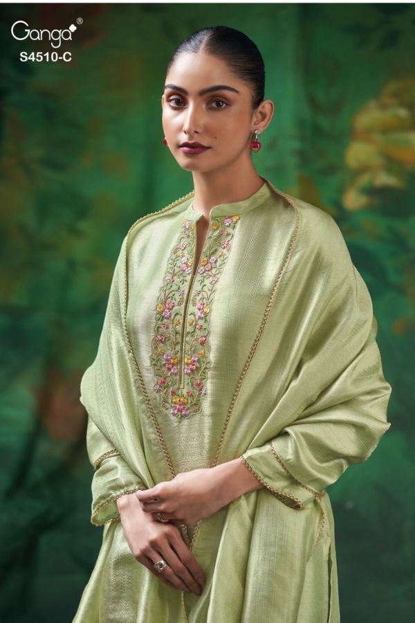 Ganga Fashion Jeyra S4510 Silk Ladies Suit S4510-C