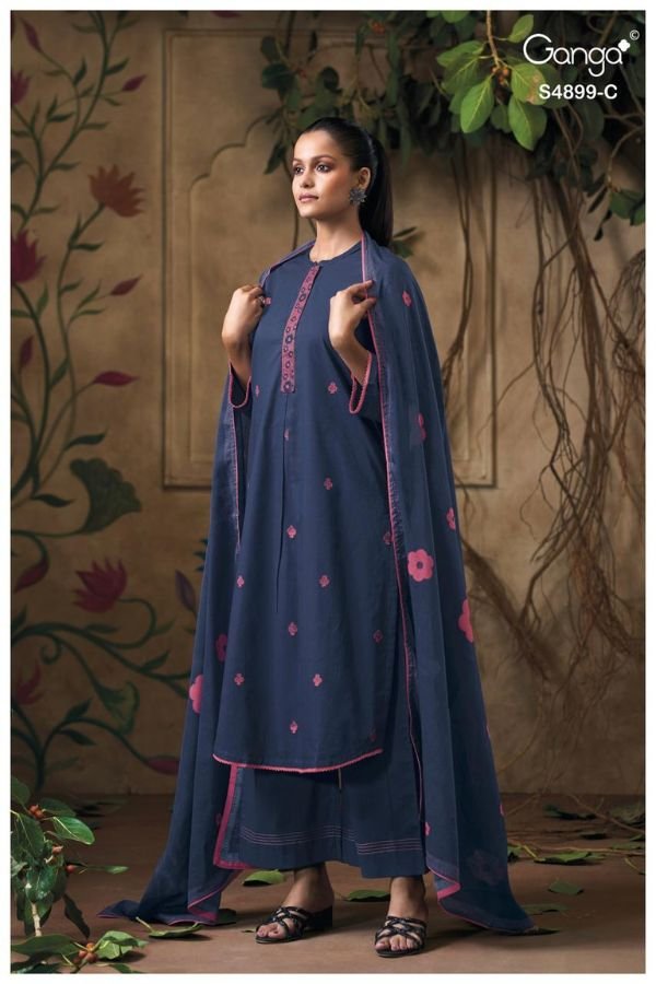 Ganga Fashion Juliera S4899 Premium Cotton Suit S4899-C