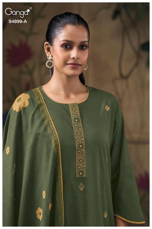 Ganga Fashion Juliera S4899 Premium Cotton Suit S4899-A