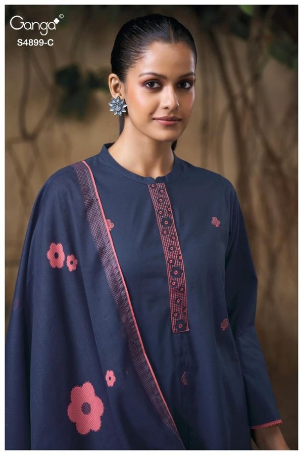 Ganga Fashion Juliera S4899 Premium Cotton Suit S4899-C