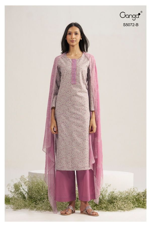 Ganga Fashion Kakoli S5072 Premium Cotton Suit S5072-B