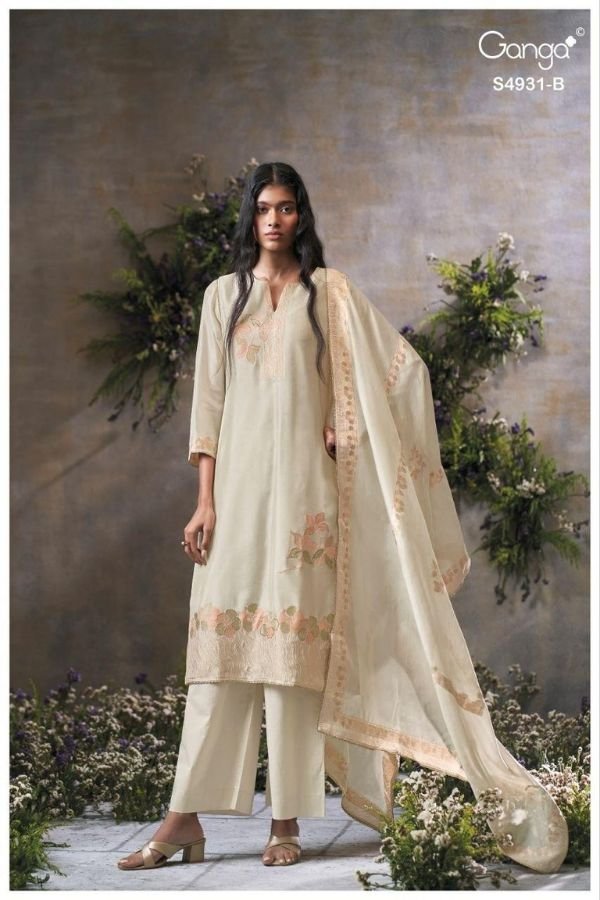 Ganga Fashion Kritvya S4931 Silk Salwar Suit S4931-B