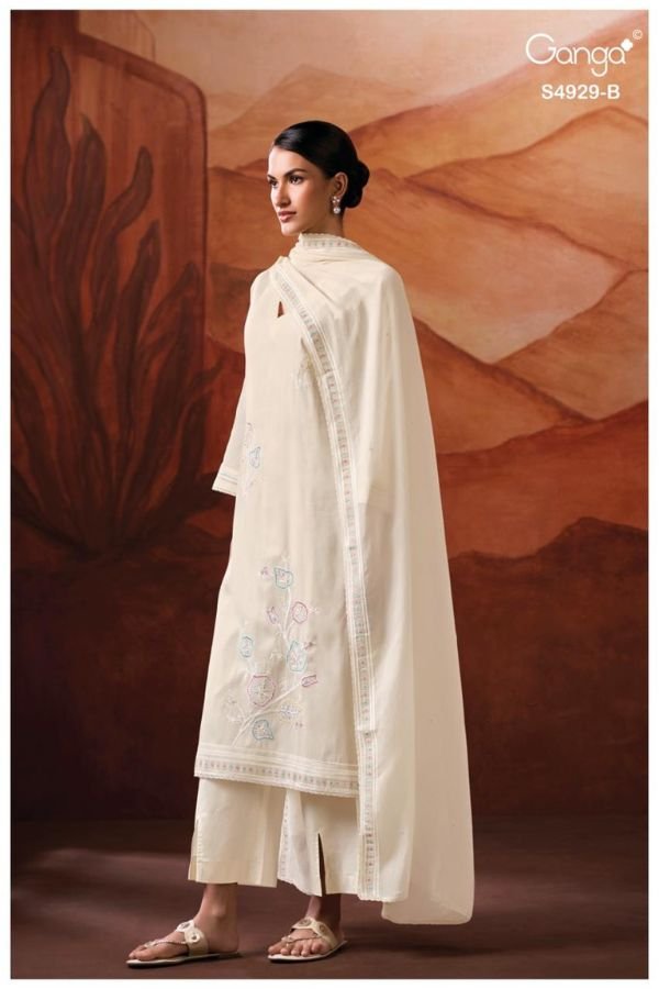 Ganga Fashion Kylisse S4929 Premium Pure Mul Suit S4929-B