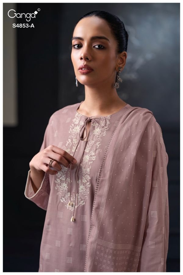 Ganga Fashion Lirien S4853 Premium Cotton Suit S4853-A