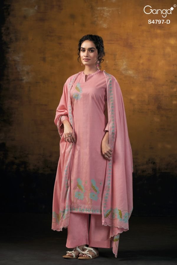 Ganga Fashion Lishika S4797 Premium Cotton Suit S4797-D