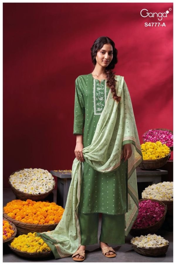 Ganga Fashion Lorael S4777 Premium Cotton Suit S4777-A