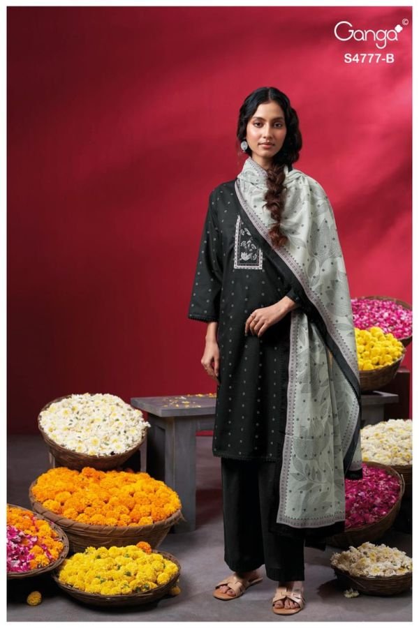 Ganga Fashion Lorael S4777 Premium Cotton Suit S4777-B