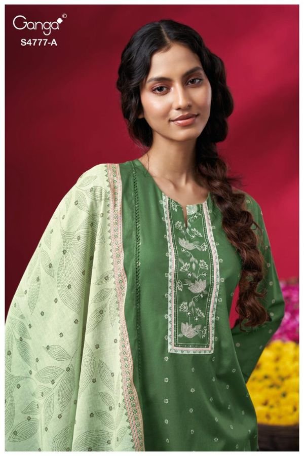 Ganga Fashion Lorael S4777 Premium Cotton Suit S4777-A