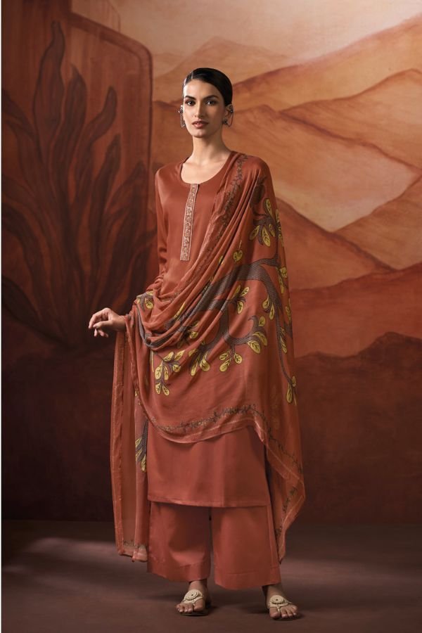 Ganga Fashion Lvissa S4885 Premium Cotton Satin Suit S4885-C